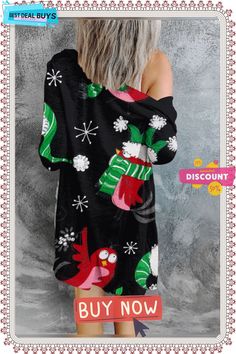 Casual Christmas Snowman Outerwear Casual Winter Holiday Sleepwear, Casual Winter Sleepwear For Holidays, Christmas Long Sleeve Outerwear, Cozy Long Sleeve Christmas Sleepwear, Cozy Winter Crew Neck Sleepwear, Cozy Crew Neck Winter Sleepwear, Casual Long Sleeve Holiday Sleepwear, Casual Christmas Holiday Outerwear, Cozy Black Winter Sleepwear