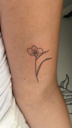 Thailand Flower Tattoo, Orchid Branch Tattoo, Lily Drawing Tattoo, Orchid Back Tattoo, Small Hummingbird Tattoo Simple, Orchid Drawing Simple, Orchid Tattoo Minimalist, Simple Orchid Tattoo, Blue Orchid Tattoo