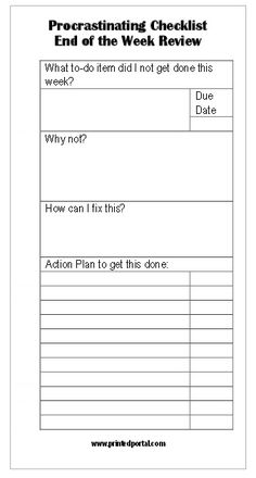 a printable worksheet to help students learn how to use the checklist