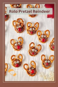 pretzel reindeers made to look like pretzels