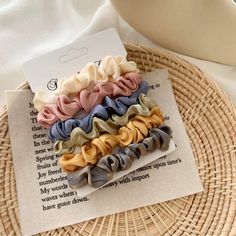 Korean Style Women, Flower Jewellery For Mehndi, Colour Set, Pastel Accessories, Horse Tail, Diy Hair Scrunchies, Vintage Hair Accessories, Spring Fruit, Tie Headband