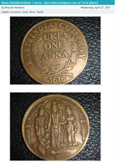 two gold coins, one with the words india and one with an image of people on it