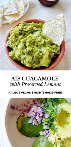 avocado guacamole with preserved lemons palen vegan and nightshade - free