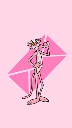 an image of a pink cartoon character