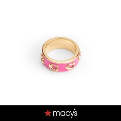 in stock Stitch Fix Stylist, Rings Jewelry Fashion, Pink Enamel, Yellow Gold Engagement Rings, Fabulous Jewelry, Pink Ring, Dream Jewelry, Gold Engagement, Pink Gold