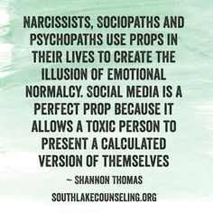 Christian Counseling, Narcissistic Behavior, Toxic Relationships, Narcissism, Social Media Quotes, Favorite Quotes, Words Of Wisdom, To Create, Life Quotes