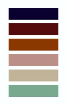 the color palette is shown in different shades