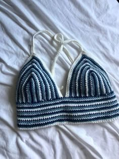 Crochet Top For The Beach, Navy Crochet Top, White Top Crochet, Crochet Ideas For Beach, Crochet Top Inspo Aesthetic, Handmade Crochet Top, Crochet Beach Stuff, Beach Crochet Pattern, White Things To Crochet