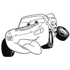 a cartoon character from cars coloring pages