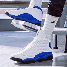 Retro Jordan 13 Hyper Royal These Are Warn 2015 Release In Good Condition. #Jordan #Retro #Nike Air Jordan 13 Retro Women Outfit, Retro 13 Jordans, Royal Blue Outfits, Basketball Shoes For Men, Retro Basketball Shoes, Jordan Shoes Girls, Jordan Shoes Retro, Air Jordan 13 Retro, Jordan 13 Retro