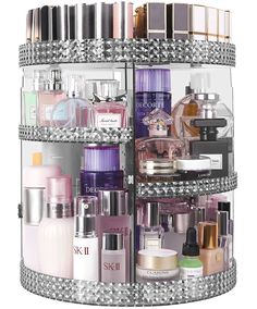 PRICES MAY VARY. 🎁【CONVENIENT DESIGN】Hemtroy rotating makeup organizer has a noiseless and 360° rotating base to help you easily find cosmetics in seconds. Make your appointments less late and your desk less cluttered. 🎁【SAVING MONEY & SPACE】Hemtroy makeup organizer can store at least 80pcs of cosmetics, such as lipstick, perfume, nail polish. Saving you 70% of space. You don't need to buy multiple vanities! 🎁【STURDY & ADJUSTABLE】Hemtroy's products are made of high quality and durable acrylic Rotating Makeup Organizer, Rangement Makeup, Perfume Organization, Dresser Organization, Cosmetic Display, Vanity Countertop, 7 Layers, Skincare Organization, Cosmetic Organizer