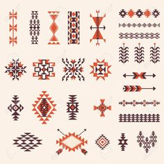 Navajo Pattern, Indian Patterns, Native American Design, Native Design, Pattern Tattoo