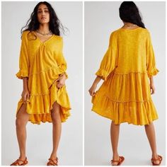 New With Tags! By Free People . Soft Sweater / Knit Material . Cotton / Viscose / Linen Blend . Color: Honey Tea . No Trades!! Tags: Boho , Bohemian , Marigolds , Beach , Spring , Summer , Tropical , Paradise , Island , Mustard Yellow Bohemian Mini Dress With Ruffles, Beach Midi Dress With Ruffle Hem For Fall, Wine Red Dress, Honey Tea, Black Sequin Dress, Cotton Viscose, Ruffle Mini Dress, Knit Mini Dress, Softest Sweater