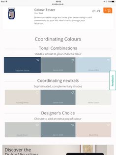 the color scheme for this website shows different colors