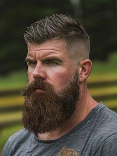 Long Beard Styles For Men, Short Beard Styles For Men, Short Beard Styles, Viking Beard Styles, Very Short Hair Men, Long Beard Styles, Beard Tips, Beard Shapes, Mens Hairstyles With Beard