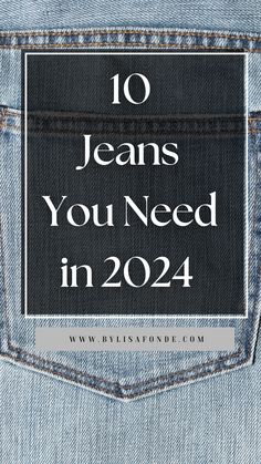 10 jeans that will be trendy in 2024. Denim trends for 2o24. Best jeans for women in 2024. Best Jean styles for 2024. Jeans Every Woman Should Own, Jeans Every Girl Should Own, Jeans Look Woman Style, Latest Jeans For Women, Trendy Jeans 2024 Women, 2024 Fashion Trends Jeans, Jeans For 30 Year Old Women, Jeans Outfit Spring 2024, The Best Jeans For Women