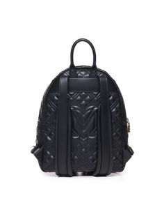 Black Quilted Backpack With Logo from Love Moschino -Zip closure -Top handle -Logo plaque -Measurements: 25 x 33 x 13 cm -Colour: Black -100% Polyurethane Luxury Standard Backpack With Zipper Closure, Black Luxury Backpack With Zipper Closure, Luxury Black Backpack With Zipper Closure, Luxury Black Leather Backpack With Zipper Closure, Designer Black Leather Backpack With Zipper, Designer Black Leather Backpack With Zipper Closure, Kurt Geiger Heels, Fendi Wallet On Chain, Margiela Shoes