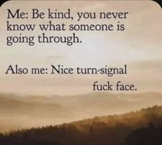 Turn Signal, Be Kind, You Never, Humor, Funny, Quotes, On Instagram, Instagram, Humour