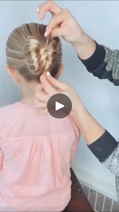 Girls Bun Hairstyles Kids, Gymnastics Hairstyles, Gymnastics Hair, Girl Haircut, Bun Hair, Bun Hairstyles, Kids Hairstyles, Easy Hairstyles