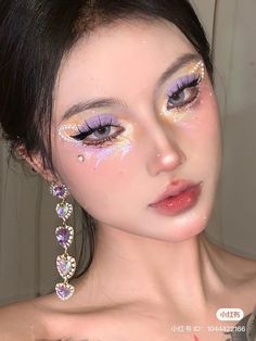 Festival Eye Makeup, Cute And Aesthetic, Magical Makeup, Fancy Makeup, Creative Makeup Looks