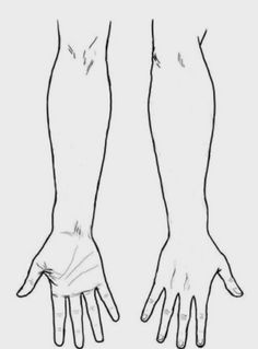 two hands are shown with their fingers extended