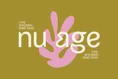 the words nuage are written in white and pink on a brown background with an image of a hand