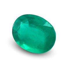 This 1.12 carats oval shape Natural Emerald is considered to be one of the most precious of all gems. It's a derivative of the mineral beryl and the metal chromium leads to green color that is so famous. This is a perfect Emerald Stone, and usually graded visually. People like psychics, healers, practitioners of any divine arts and astrologers can find incredible progress in their line of work by wearing this stone. It's very common for emeralds to be cracked as they are very sensitive, so a goo Oval Green Gemstones For Formal Occasions, Gia Certified Oval Emerald Gemstone, Gia Certified Oval Emerald, Oval Emerald Gemstone For May Birthstone, Gia Certified Oval Green Gemstones, Faceted Gems, All Gems, Rare Gems, Exclusive Jewelry