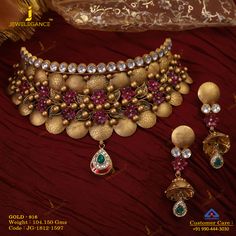 Get In Touch With us on +919904443030 Antique Gold Choker Set, Gold Choker Set, Antique Necklaces Design, Antique Gold Jewelry Indian, Beautiful Gold Necklaces, Gold Necklace Indian Bridal Jewelry, Antique Bridal Jewelry, Bridal Diamond Jewellery