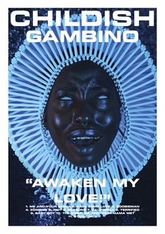 the cover of childishish gamboino's awake my love album, which features an image of a woman with her eyes closed