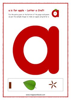 the letter a is for apple - letter a craft