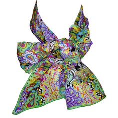 an image of a colorful bow on a white background