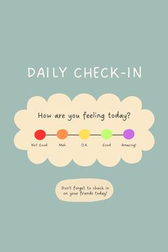 Take a moment to ask yourself, how are you feeling today? Are you amazing, good, okay, meh, or not good? Why might this be? How can you help yourself today? Don't forget to check on a friend! What Mood Are You Today, How You Feeling Today, How Are You Doing Today, Mood Check In, How Do You Feel Today, How Are You Feeling Today, Mental Health Check In, How Are You, Mood Scale