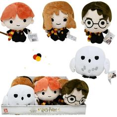 harry potter plush toys are in a box