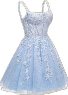 Blue Corset Dress For Wedding And Prom Season, Light Blue Lace Dress With Fitted Bodice, Blue Spaghetti Strap Dress For Debutante Ball, Blue Summer Corset Dress With Boned Bodice, Blue Corset Dress With Fitted Bodice For Wedding, Blue Boned Bodice Corset Dress For Spring, Blue Corset Dress With Sweetheart Neckline For Spring, Blue Sleeveless Corset Dress For Wedding, Spring Blue Corset Dress With Boned Bodice