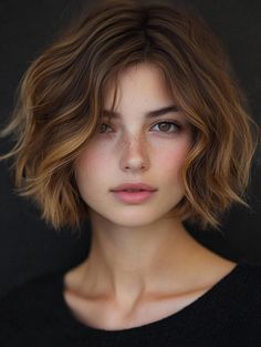 Wavy Bob Haircuts: Effortless Style for Every Occasion Shoulder Length Bob Haircut, Medium Hairstyle, Haircut For Square Face, Wavy Bob Hairstyles, Oval Face Hairstyles, Chin Length Hair