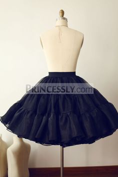 Black Organza Petticoat Underskirt Crinoline TUTU Skirt Puffy Skirt, Organza Fabric, Tutu Skirt, Petticoat, Bump, Custom Color, Tulle Skirt, Custom Sizing, The Dress