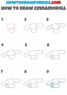 how to draw a cartoon animal step by step instructions for children and adults in easy steps