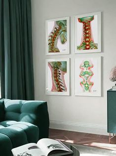 Vertebrae Anatomy, Vertebrae Art, Physio Clinic, Spine Anatomy, Anatomy Artwork, Chiropractic Office Design, Doctor Office Design, Studio Medico, Sun Lights