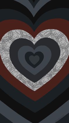 two hearts in the middle of a black and red background