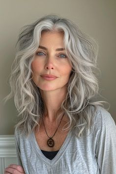 Tap the link to see more styles for curly hair. Embrace your curls with these best long hairstyles tailored for the unique curls of women over 50. Styles For Curly Hair, Long Hairstyles For Women, Short Natural Curly Hair, Hair Maintenance Tips, Aging Hair, Hairstyles For Women Over 50, Natural Gray Hair, Voluminous Curls, Hair Solutions