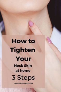 How to tighten your neck skin at home Loose Neck Skin, Tighten Neck Skin, Saggy Neck, Neck Tightening, Face Yoga Facial Exercises, Tighten Loose Skin, Ootd Instagram, Neck Wrinkles, Face Exercises