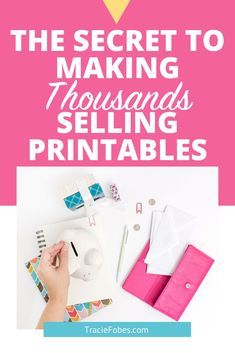 the secret to making thousands selling printables is that you can use them for crafts