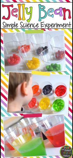 jelly bean science experiment for kids to learn how to make jelly beans in the classroom