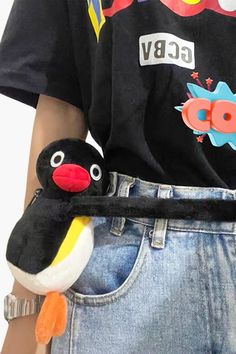 Pingu Penguin Plush Toy Belt Bag | Aesthetic Clothes Shop Belt Bag Aesthetic, Weirdcore Outfits, Aesthetic Items, Cha Ching, Cute Wallet