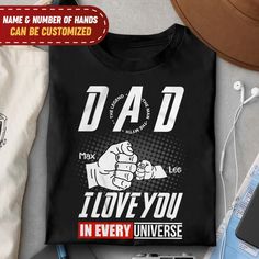 a t - shirt that says dad i love you in every language