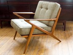 a chair sitting on top of a hard wood floor