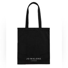 New Never Used Jo Malone Reusable Tote, Add A Pop Of Style By Jo Malone Of London To Carry Your Daily Essentials. Made Of Sturdy 100% Cotton Machine Washable Measures 13.5” X 11.5” With An 11.5” Strap Drop. Black Cotton Canvas Bag For On-the-go, Black Casual Reusable Bag, Casual Black Reusable Bag, Large Black Everyday Bag, Large Black Canvas Shopping Bag, Black Reusable Travel Bag, Large Everyday Reusable Bag, Large Everyday Reusable Bags, Black Reusable Bag For Everyday Use