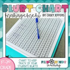 Classroom Blurt Chart Tracking Behavior Data Sheets, Blurt Chart Behavior Management, Blurt Chart, Kindergarten Routines, Individual Behavior Chart, Classroom Behavior Management System, Dojo Points, Classroom Reward System, Classroom Management System