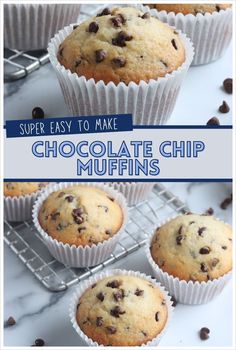 Uncover the secret to the best chocolate chip muffins with this easy muffin recipe. Ideal for a quick breakfast or a cozy fall baking session, these homemade muffins mix flour, sugar, and semi-sweet chocolate chips creating delightful bakery-style muffins that stay moist and delicious. Easy Choc Chip Muffins, Chocolate Chip Muffins No Buttermilk, Muffin Recipes No Milk, Chocolate Chip Muffins Recipe Easy, Simple Chocolate Chip Muffins, Quick Muffins Easy, Quick And Easy Muffins, Chocolate Chip Muffins Sour Cream, Easy Chocolate Chip Muffin Recipes