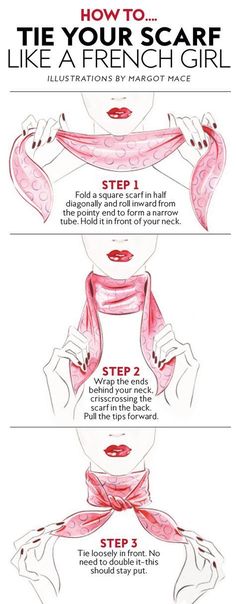 How To Fold Scarf, Parisian Outfit, Parisian Outfits, Tie A Scarf, Style Parisienne, Mode Tips, Ways To Wear A Scarf, How To Wear A Scarf, French Girl Style